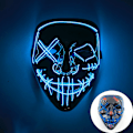 Miniatyrbillede 3 af 4: Trådløs Skræmende Glødende Maske LED Luminous Purge Maske