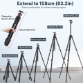 Miniatyrbilde 3 av 7: Reise Stativ Aluminium Legering Metal Utendørs Smarttelefon DSLR Kamera Stativ Monopod
