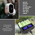 Miniatyrbilde 2 av 7: 16P 2800mAh Oppladbart 3,7V Li-ion 16340 Batterier CR123A Batteri for LED Lommelykt