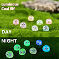 Miniatyrbillede 2 af 8: 20 stykker Lysende Briketter Alfer Sort Ball Sprite And Figurine Hjem Dekor