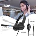 Miniatyrbilde 6 av 6: Kablet hodetelefoner med mikrofon for PC/PS4/Xbox Gaming Headset