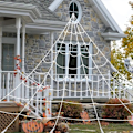 Miniatyrbild 10 av 11: Svart Skrämmande Jätte Spindel Enorm Spindel Web Halloween Dekoration för Hem