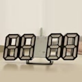 Miniatyrbild 7 av 8: 3D LED Digital Klocka Lysande Mode Vägg Klocka Multifunktionell Kreativ USB Plug-in Elektronisk Klocka Hem Dekoration