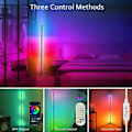 Miniatyrbild 3 av 11: Vardagsrum Dimbar Hörn Golv Lampa 150cm Stativ Tuya Smart RGB LED Mood Light