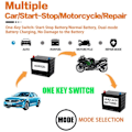 Miniatyrbilde 9 av 9: Full Automatisk Bil Batteri lader 12V Display Smart Batteri lader Power Puls Reparasjon ladere