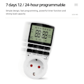 Miniatyrbillede 6 af 6: Digital Timer Switch Elektronisk 12/24 Time Programmerbar Timing Socket