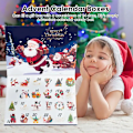 Miniatyrbillede 4 af 6: 2024 advent kalender tomme kasser til fyld 24 dage nedtælling jule fest kalender