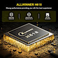 Pikkukuva 3 / 9: Transpeed Android 12 TV BOX Allwinner H618 Dual Wifi 32G64G neli ydin Cortex A53 tuki 8K 4K BT ääni media soitin digisovitin
