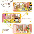 Miniatyrbillede 5 af 8: Creative Street View Izakaya Sakura Hus Model Bygning Klodse By Cherry Blossom Hut MOC Bricks