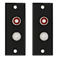 Miniatyrbillede 2 af 6: 2 stk 2 Way Kobber Core RCA Terminal Væg Panel Plade Input Phono Chassis Socket