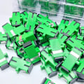 Miniatyrbild 3 av 4: 200 bitar Hög precisionSC Optisk fiber koppling SC APC Simplex single-mode Fiber optik Adapter SC APC Fiber fläns
