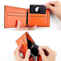 Miniatyrbillede 6 af 7: AirTag Wallet Holder Slim Card 2 Pack Thin Air tag Wallet Clip Card Case cover