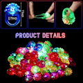 Miniatyrbilde 3 av 7: Glødende ringer LED Lys Opp Lysende Ringer Fest Favor Leker Blits Led Lys Glow In The Dark Bryllup Fest rekvisita