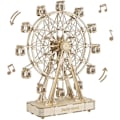 Miniatyrbild 1 av 5: Robotime DIY Rotable 3d Trä Pussel Musik Låda pariser hjul