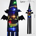 Miniatyrbild 10 av 10: Halloween LED Dekoration Blinkande Ljus Hängande Skull Skräck Pumpa Bat