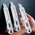 Miniatyrbild 2 av 11: Aluminium Legering 6 i 1 Ficka Utility Kniv Multifunktionell Heavy Duty Låda Cutter