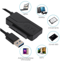 Miniatyrbild 4 av 7: SATA till USB 3,0 kabel upp till 5 Gbps för 2,5 3,5 tum extern hårddisk SSD Hårddisk SATA 7+15 22 Pin adapter USB  3.0 till Sata kabel