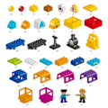 Miniatyrbillede 5 af 7: By Serie Big Size Variety tog  Figurer Bygge Klodse Sæt Kompatible Duploe Klodser Børne Legetøj