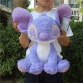 Miniatyrbilde 2 av 5: Gratis frakt 40 cm Lilo Og Stitch Fylt Dyr Myk Dukke Lilla Stitch Par Plysj Leker For
