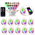 Miniatyrbillede 1 af 7: 15 stykker LED Downlight WiFi TUYA 110/220V Dæmpbar Spot Lys