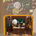 Miniatyrbillede 9 af 9: Van Gogh Starry Nat  Beethoven Klaver Einstein Bygge Klodse Hjem Dekoration Legetøj