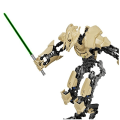 Miniatyrbillede 2 af 6: Generelt Robot Grievous Med Lyssværd Helt Kamp våben Model Bygningsblokke Action Figur Legetøj
