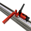 Miniatyrbilde 7 av 9: Fres Bord Gjerde Aluminium Multi T-Track Bord Sag Profil Gjerde Trebearbeiding T-spor Gjæring