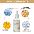 Miniatyrbillede 3 af 6: Gurkemeje Fregne Hvidning Olie Serum Curcumin Olie Brighten Farmed Mørke Pletter Fjernelse