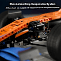 Pikkukuva 5 / 5: Tekninen Klassinen Formula F1 Kilpailu Auto Kaukosäädin Moc Bricks Rakennus Block Malli sarjat lelut lapsille