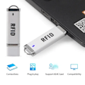 Miniatyrbild 2 av 8: Bärbar Liten U Disk RFID Läsare 125Khz ID 13,56MHz IC Kort Induktion Smart USB Reader Writer