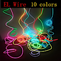 Miniatyrbilde 3 av 7: EL Wire 1 2 3 5 10M Fleksibel Neon Lys Led Strip