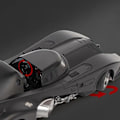 Miniatyrbilde 3 av 7: Kjøretøy simulering batmobil legering bil modell lyd og lett metall trekk bak biler leker