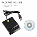 Miniatyrbillede 5 af 6: USB 2.0 Smart ID Card Reader til SD ATM CAC TF Bank Card SIM Card Reader