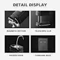 Miniatyrbillede 3 af 6: Genopladelig LED+COB Work Lights Ultra Bright 360 grader Med magnetisk base