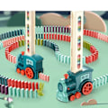 Pikkukuva 2 / 8: Lapset Sähkö Domino Juna Auto Setti Ääni & Valo Automaattinen Asiointi Domino Tiili Blocks Koulutus lelu
