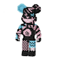 Miniatyrbilde 1 av 3: DIY Barn Leker Tegneserie Mini Kjærlighet Voldsom Bear Bearbrick Modell with Light Building Block Micro Bricks
