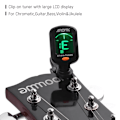 Miniatyrbild 6 av 6: Gitarr Tuner AT-01A/101 Fullbar Roterbar Clip-on Tuner Hög Känslighet för Bas Ukulele Kromatisk Gitarr Tillbehör