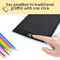 Miniatyrbilde 4 av 8: 8,5 tommer LCD skrive nettbrett tegning brett barn graffiti skisseblokk leker