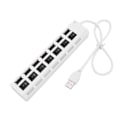 Miniatyrbild 4 av 8: USB Hub USB Adapter Multi Portar Använd Ström Adapter Extensor