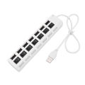 Miniatyrbillede 4 af 8: USB Hub USB Adapter Multi Porte Brug Strøm Adapter Extensor