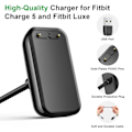 Miniatyrbilde 2 av 4: 100 cm USB lader For Fitbit Charge 5 Lade kabel