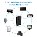 Miniatyrbillede 4 af 6: 2 i 1 Trådløs Bluetooth 5.0 sender modtager