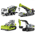 Miniatyrbillede 1 af 7: By Enginering Bygning Bygning Klodser Gravemaskine Bulldozer Kran Dumper Lastbil Klods Legetøj