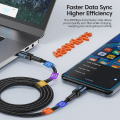 Miniatyrbilde 4 av 8: 100W USB C Til Type C kabel PD Rask lading lader kabel data ledning