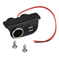 Miniatyrbillede 6 af 6: Usb Porte Socket DC 5V Dobbelt 3.1A Oplader Indbygget Bil Camper Multi Stik Port Adapter Oplader