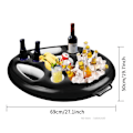 Miniatyrbillede 6 af 7: Pool Float Øl Drik Køler Bord Bar Bakke