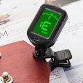 Miniatyrbilde 2 av 7: Elektronisk clip-on digital gitar tuner 360 grader roterbar lcd skjerm