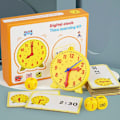 Miniatyrbilde 8 av 8: Time Minutt Sekund Kognisjon Matching Puslespill Leker