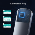 Miniatyrbilde 5 av 6: Dual Protocol Hard Disk Kapital Type C USB SSD Ekstern lagring boks