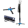 Miniatyrbilde 1 av 9: Profesjonelt Aluminium Kamera Stativ 65tommers 5 Seksjoner Manbily Video Monopod for Canon Nikon DSLR Gopro 6 Action Camera